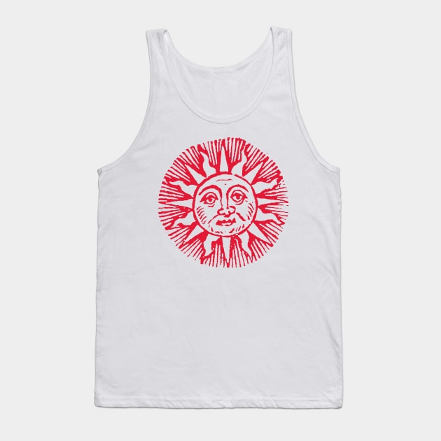 The Sun's Face - Medieval Graphic Tank Top by Posyboy